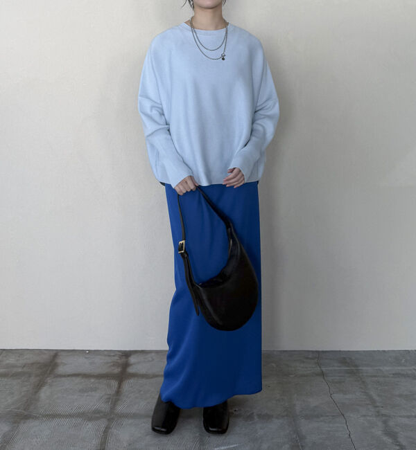 Doux archives「ロングリブドルマンプルオーバー」|ニット・セーター|