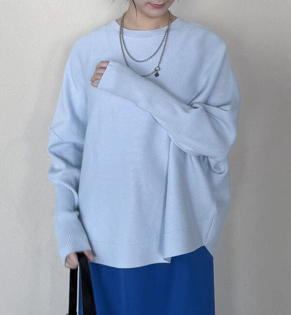 Doux archives「ロングリブドルマンプルオーバー」|ニット・セーター|