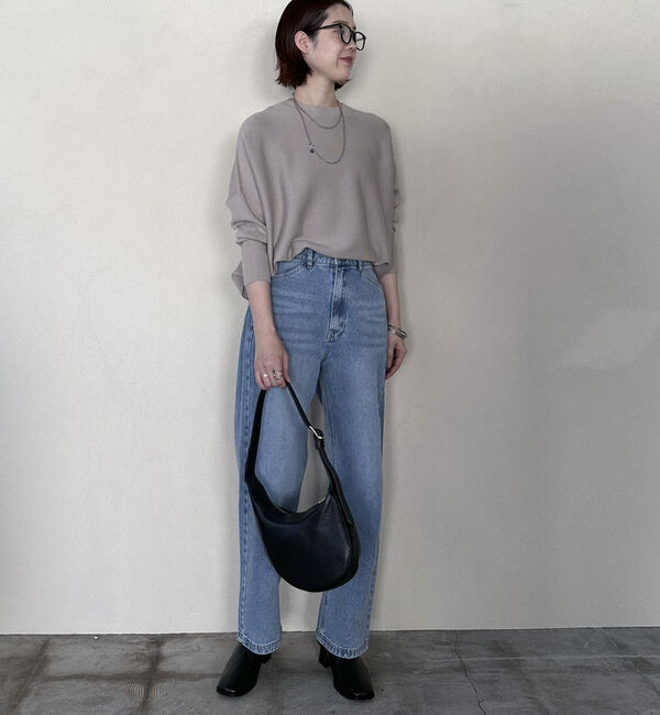 Doux archives「ロングリブドルマンプルオーバー」|ニット・セーター|