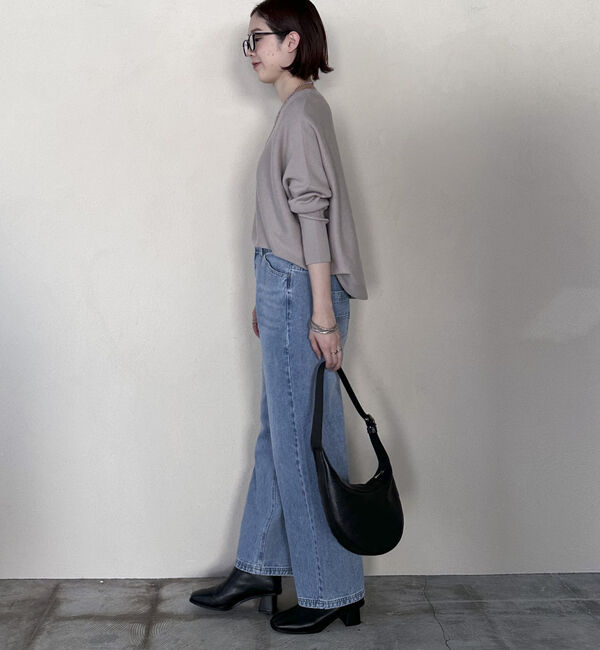 Doux archives「ロングリブドルマンプルオーバー」|ニット・セーター|