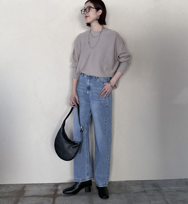 Doux archives「ロングリブドルマンプルオーバー」|ニット・セーター|