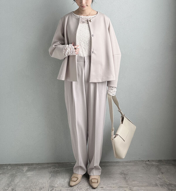 Doux archives「＇【セットアップ対応】ストレッチセンタープレスパンツ&rsquo;」|チノ|