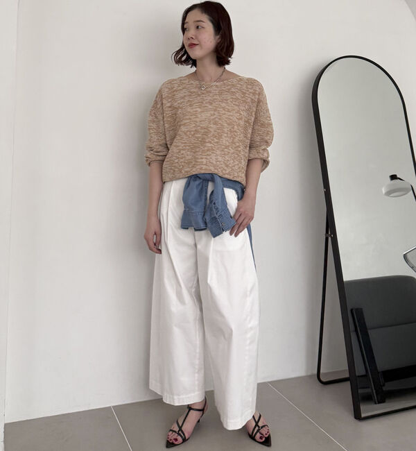 Doux archives「ペーパーヤーンＭＩＸニットプルオーバー」|ニット・セーター|