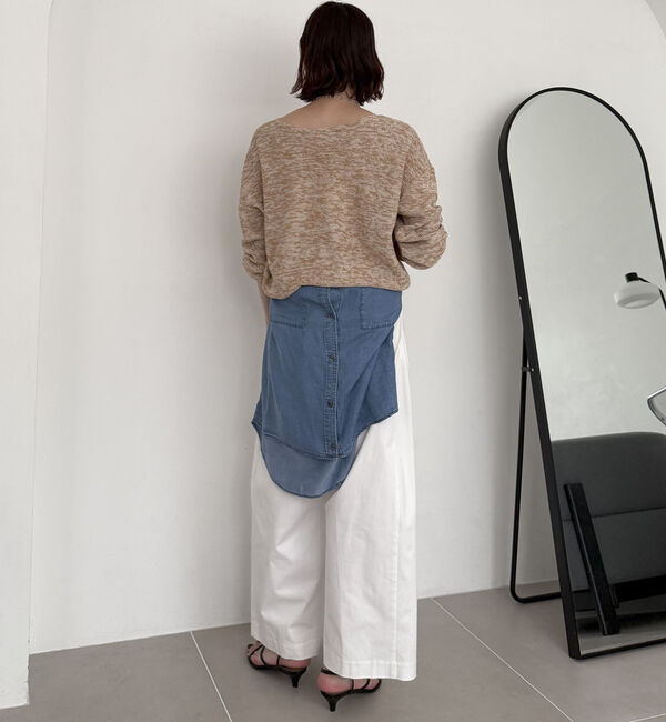 Doux archives「ペーパーヤーンＭＩＸニットプルオーバー」|ニット・セーター|