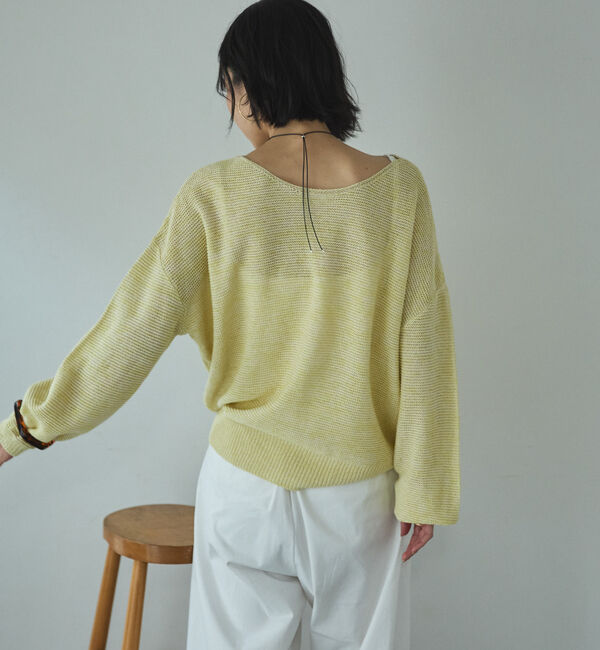 Doux archives「ペーパーヤーンＭＩＸニットプルオーバー」|ニット・セーター|