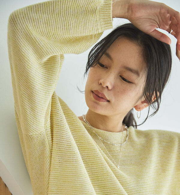 Doux archives「ペーパーヤーンＭＩＸニットプルオーバー」|ニット・セーター|