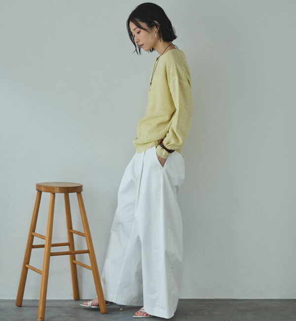 Doux archives「ペーパーヤーンＭＩＸニットプルオーバー」|ニット・セーター|