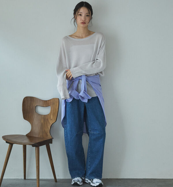 Doux archives「ペーパーヤーンプルオーバー」|ニット・セーター|