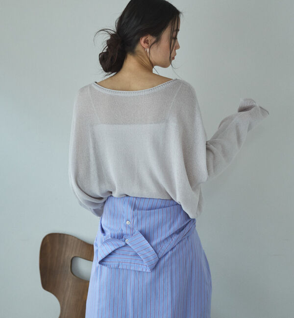 Doux archives「ペーパーヤーンプルオーバー」|ニット・セーター|
