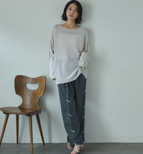 Doux archives「ペーパーヤーンプルオーバー」|ニット・セーター|