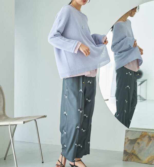 Doux archives「ペーパーヤーンプルオーバー」|ニット・セーター|