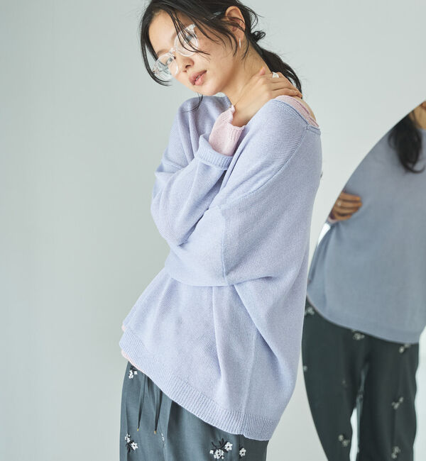 Doux archives「ペーパーヤーンプルオーバー」|ニット・セーター|