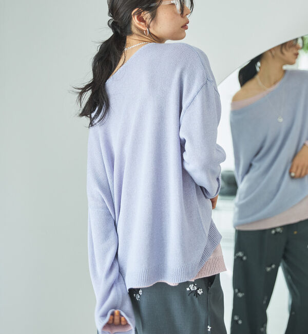 Doux archives「ペーパーヤーンプルオーバー」|ニット・セーター|