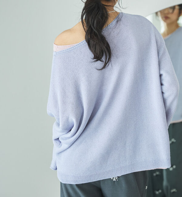 Doux archives「ペーパーヤーンプルオーバー」|ニット・セーター|