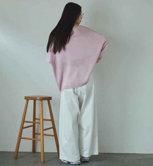 Doux archives「ペーパーヤーンプルオーバー」|ニット・セーター|