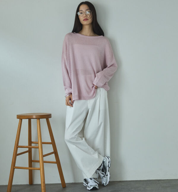 Doux archives「ペーパーヤーンプルオーバー」|ニット・セーター|