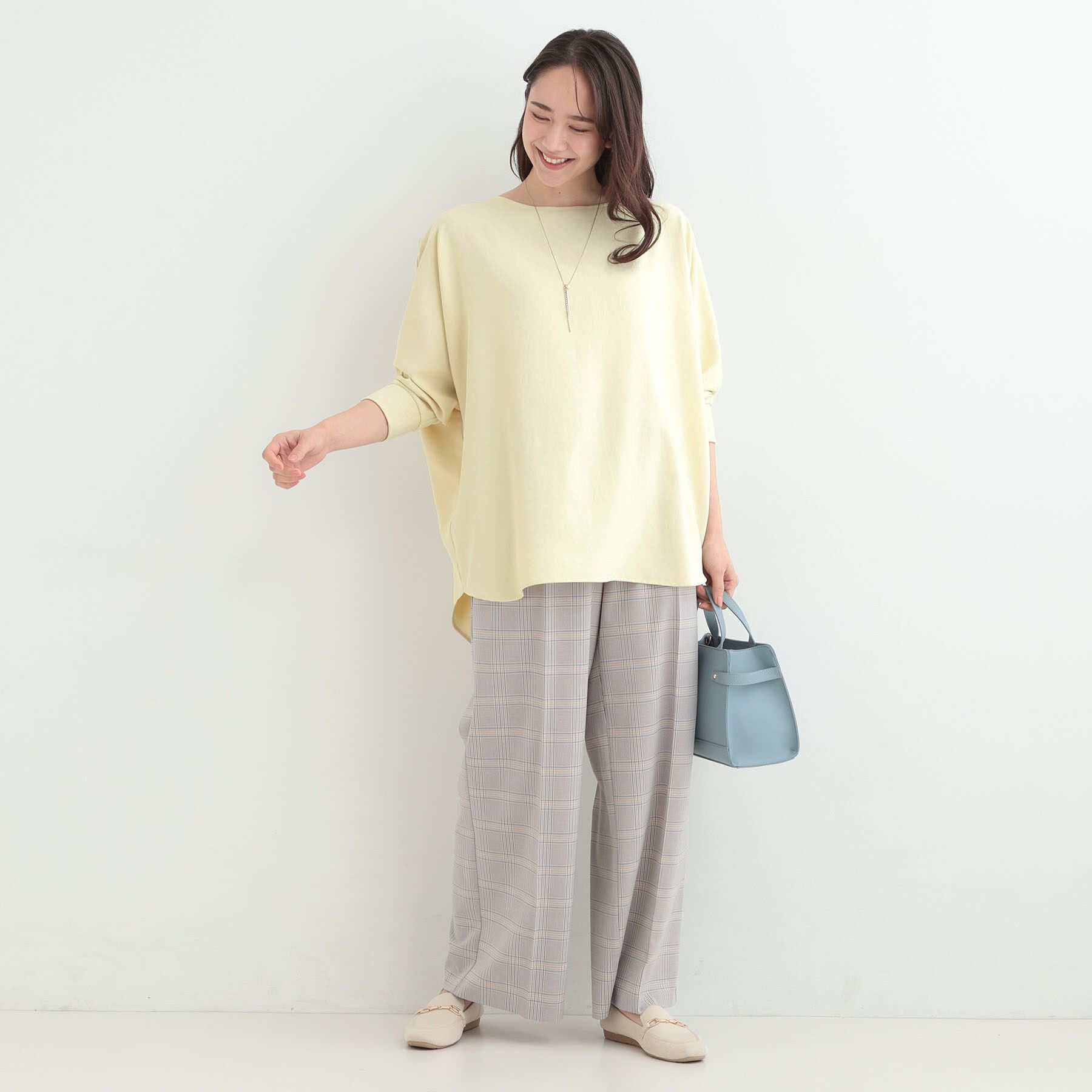 SHOO･LA･RUE「【着丈選べる/体型カバー】さらさらとろん ドルマンブラウス」|シャツ・ブラウス|