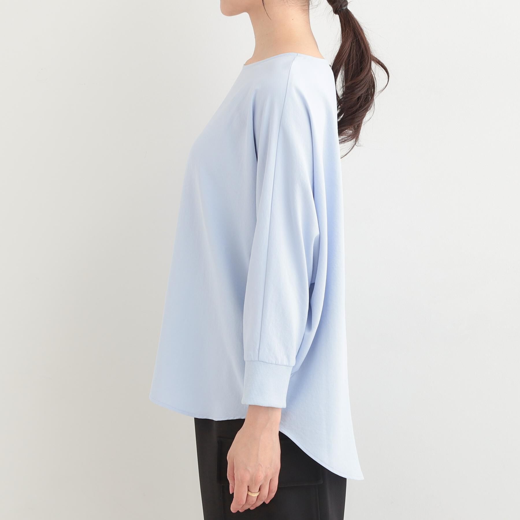 SHOO･LA･RUE「【着丈選べる/体型カバー】さらさらとろん ドルマンブラウス」|シャツ・ブラウス|