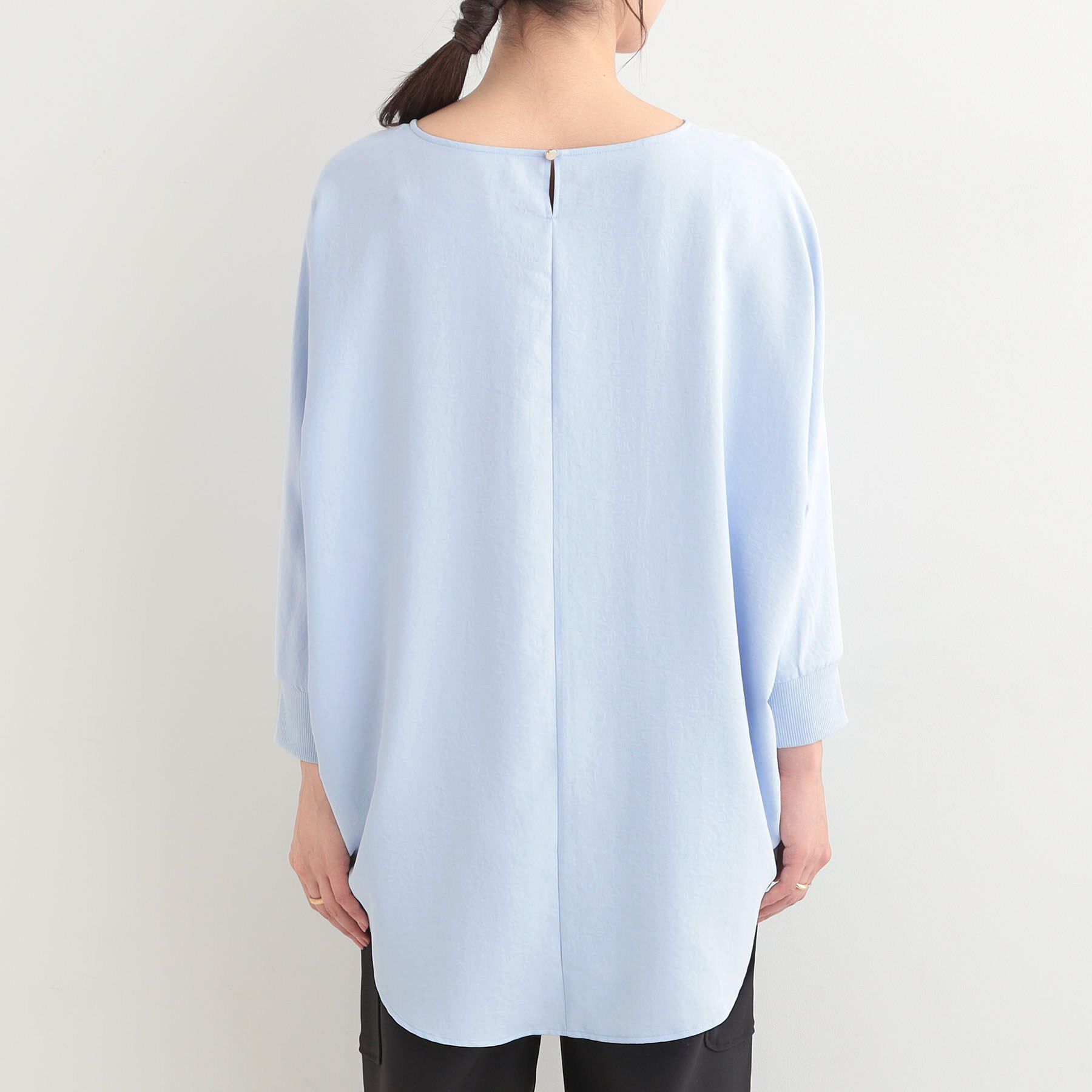 SHOO･LA･RUE「【着丈選べる/体型カバー】さらさらとろん ドルマンブラウス」|シャツ・ブラウス|