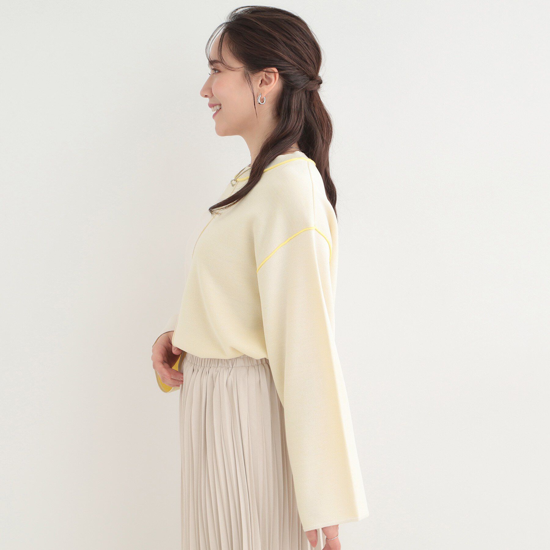 SHOO･LA･RUE「ダブルフェイス配色ニット」|ニット・セーター|