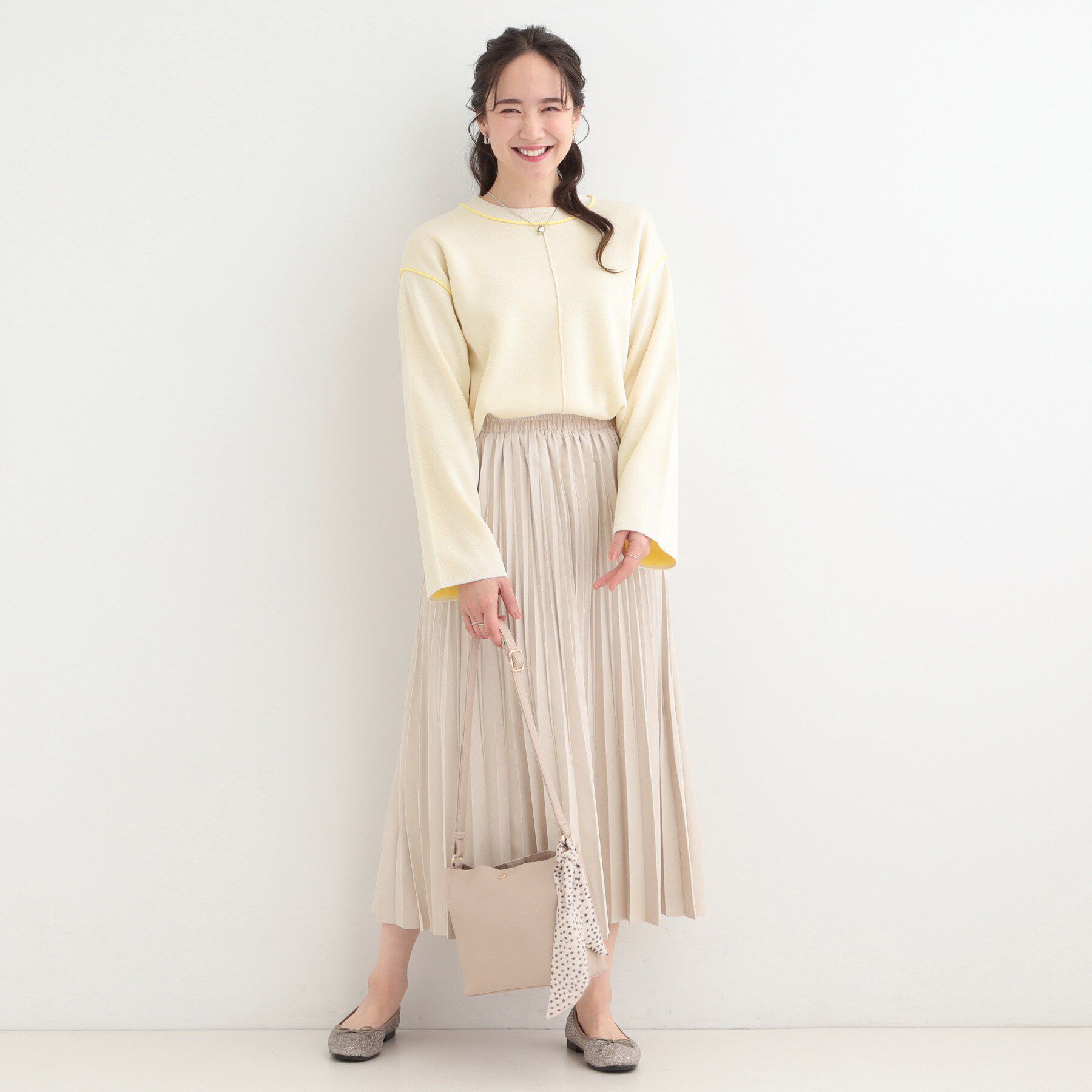 SHOO･LA･RUE「ダブルフェイス配色ニット」|ニット・セーター|