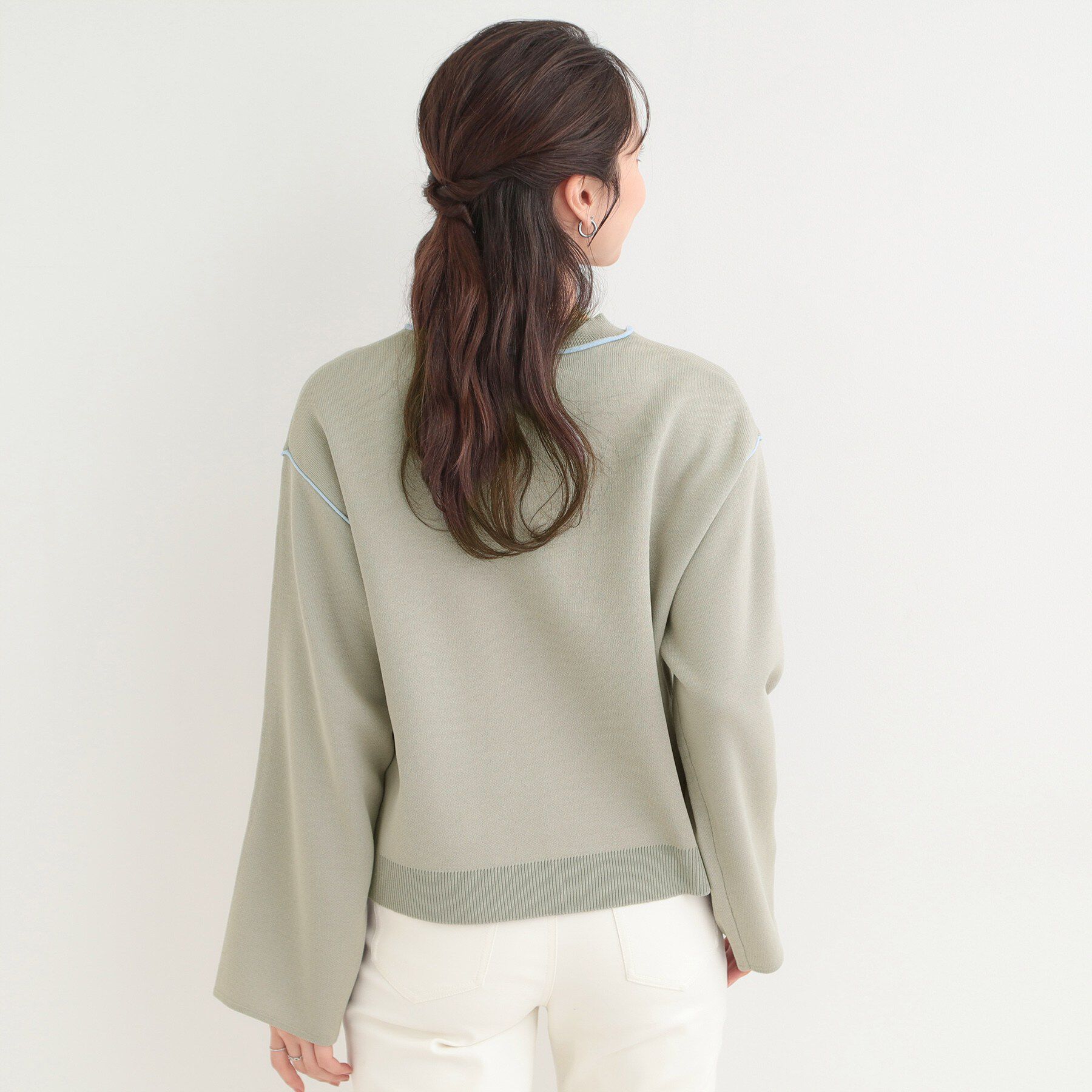 SHOO･LA･RUE「ダブルフェイス配色ニット」|ニット・セーター|