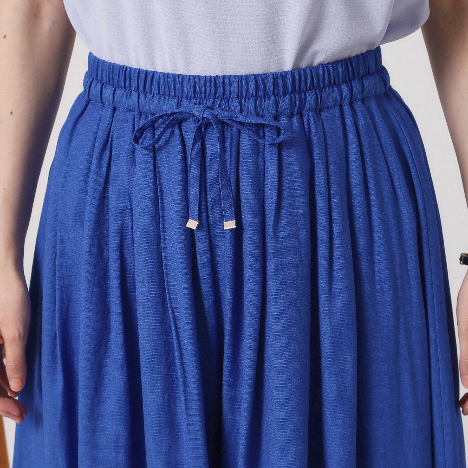 ITS&rsquo;DEMO「【さらりタッチ／ウエストゴム／手洗い可】強撚スラブスカーチョ」|その他|