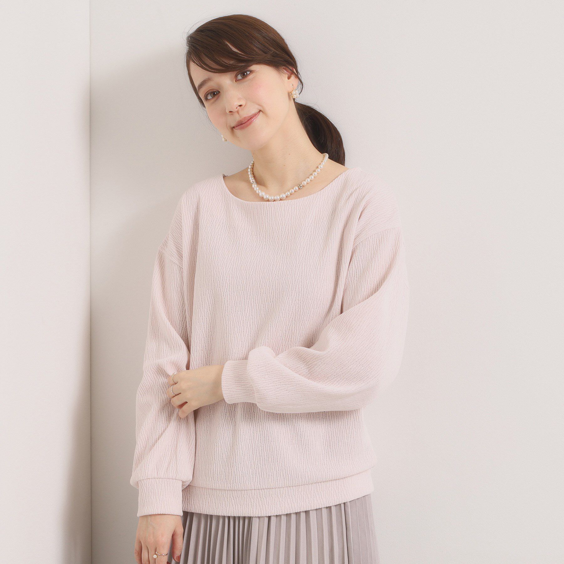 ITS&rsquo;DEMO「【洗濯機OK】ウェーブモールプルオーバー」|Tシャツ・カットソー|