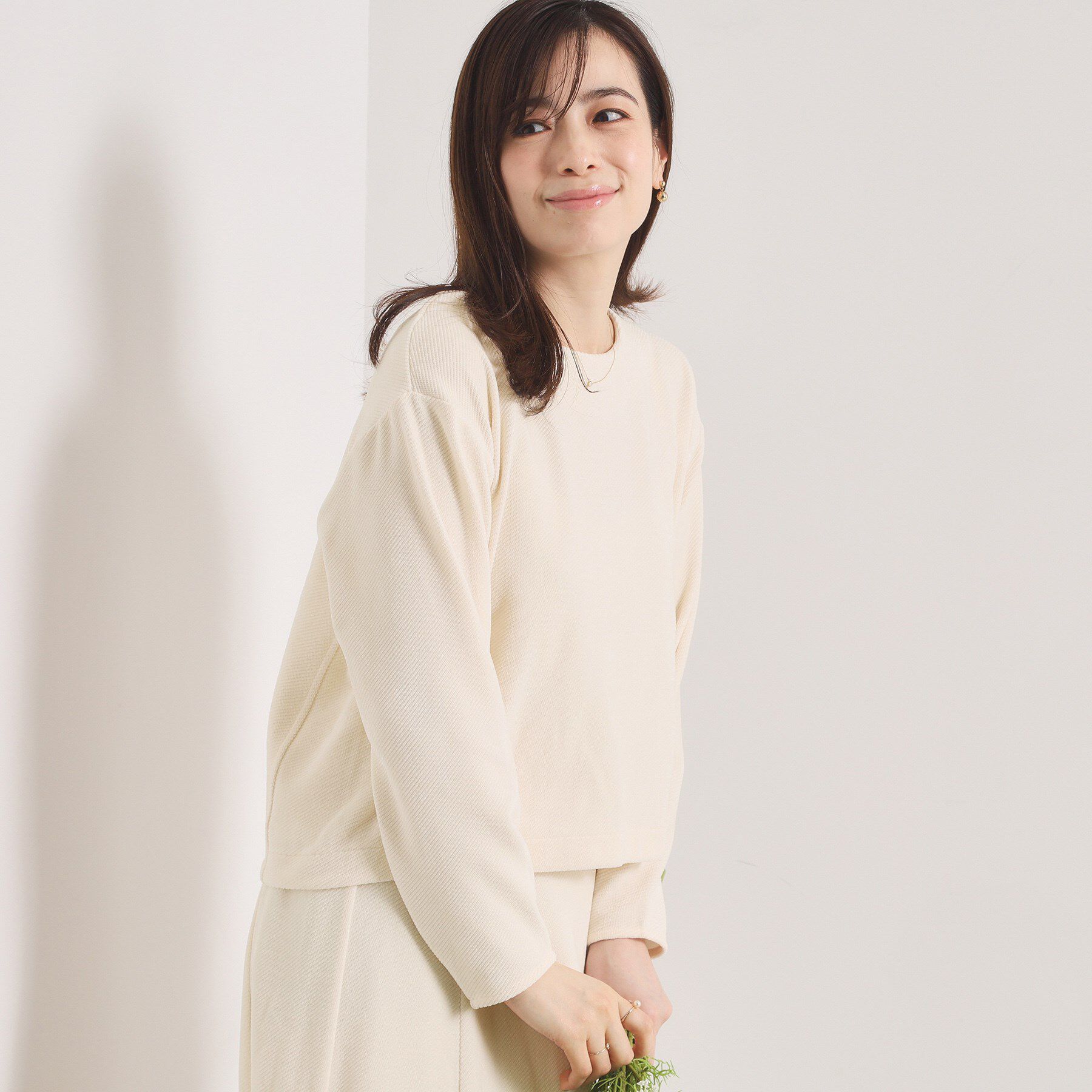 ITS&rsquo;DEMO「【手洗い可／セットアップ可】カットツイルプルオーバー」|Tシャツ・カットソー|