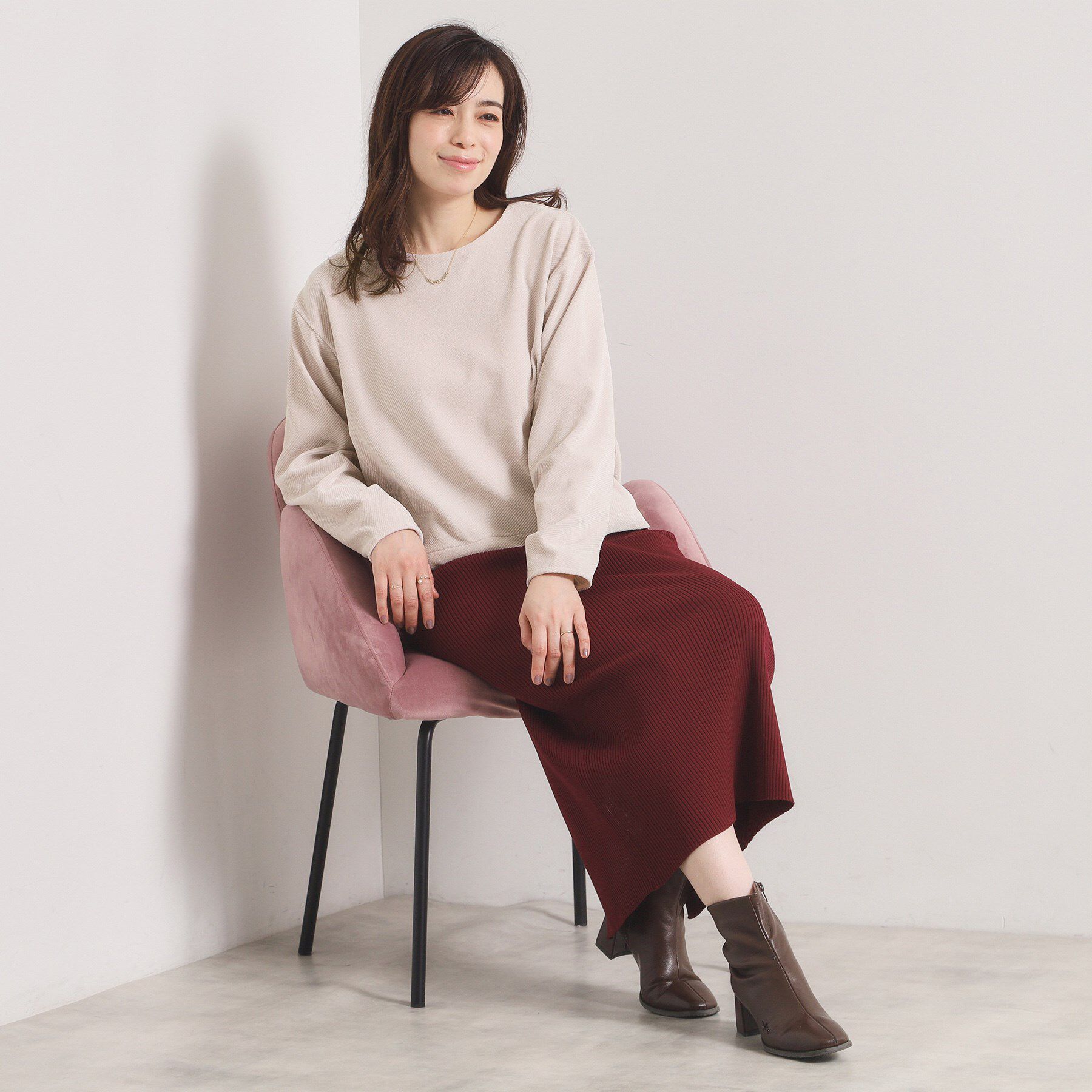 ITS&rsquo;DEMO「【手洗い可／セットアップ可】カットツイルプルオーバー」|Tシャツ・カットソー|