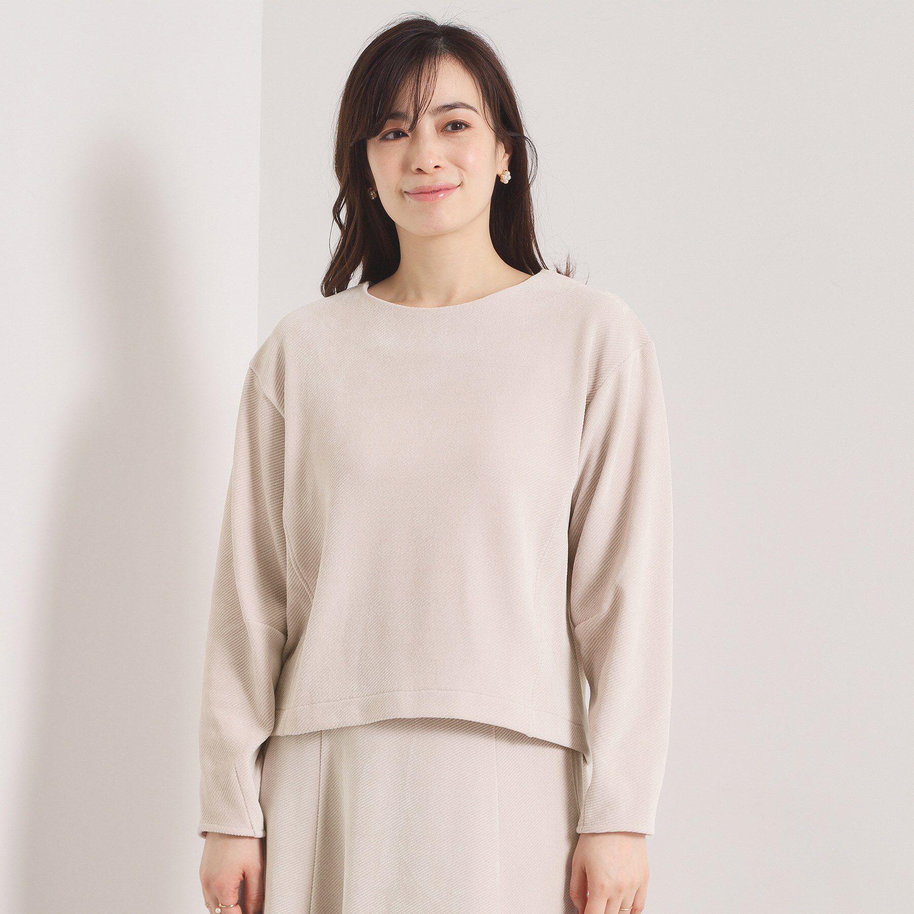 ITS&rsquo;DEMO「【手洗い可／セットアップ可】カットツイルプルオーバー」|Tシャツ・カットソー|