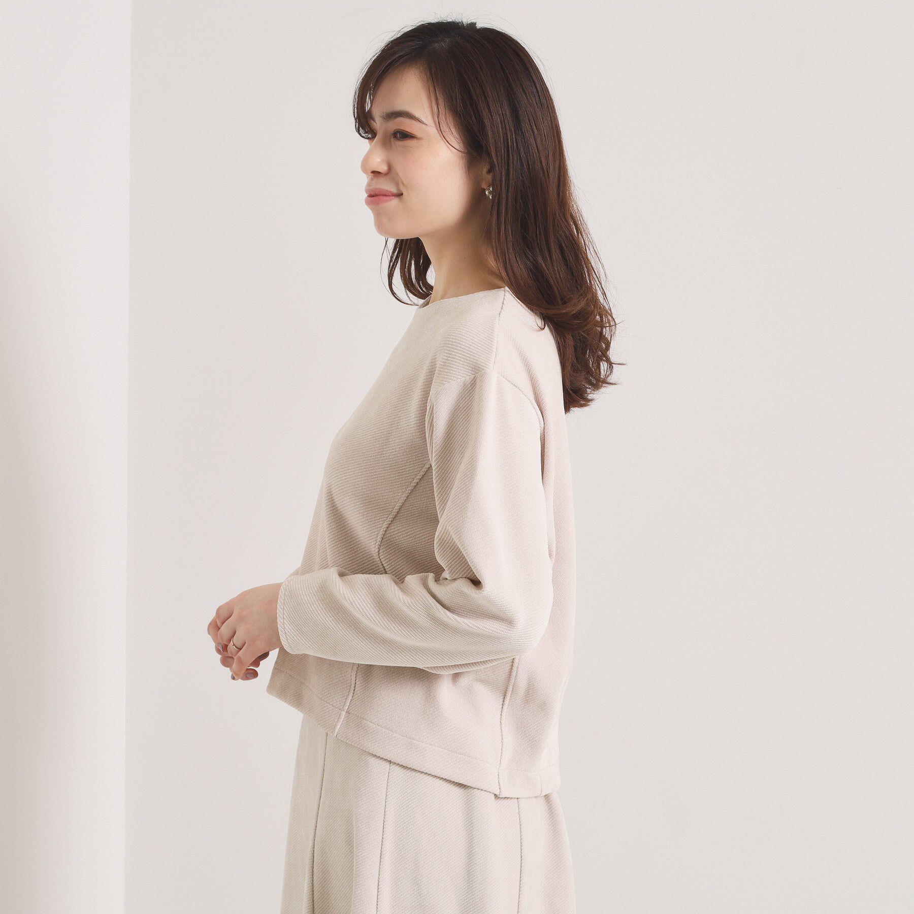 ITS&rsquo;DEMO「【手洗い可／セットアップ可】カットツイルプルオーバー」|Tシャツ・カットソー|