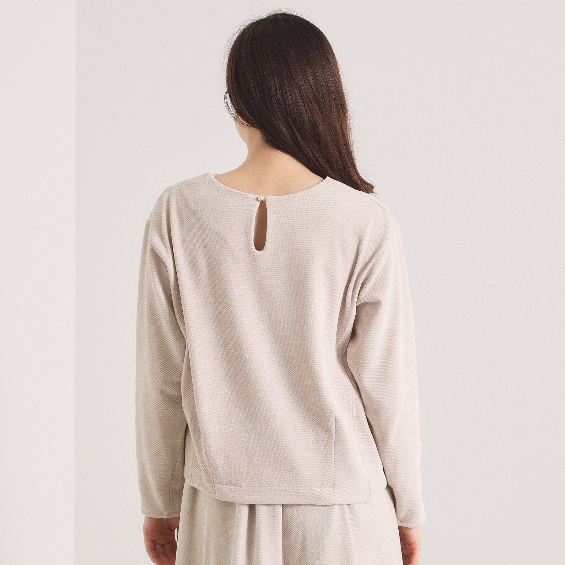 ITS&rsquo;DEMO「【手洗い可／セットアップ可】カットツイルプルオーバー」|Tシャツ・カットソー|