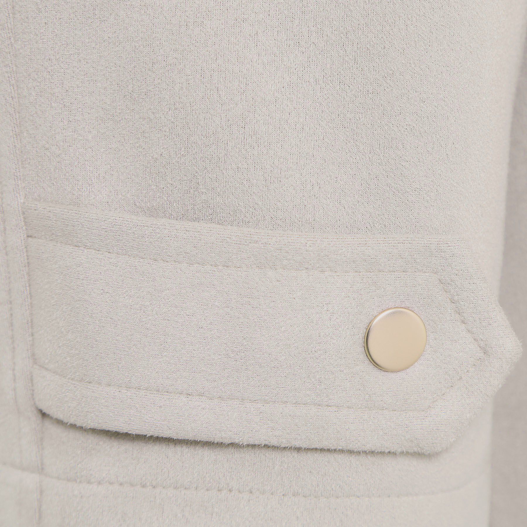 ITS&rsquo;DEMO「カットスエードコート」|ノーカラーコート|