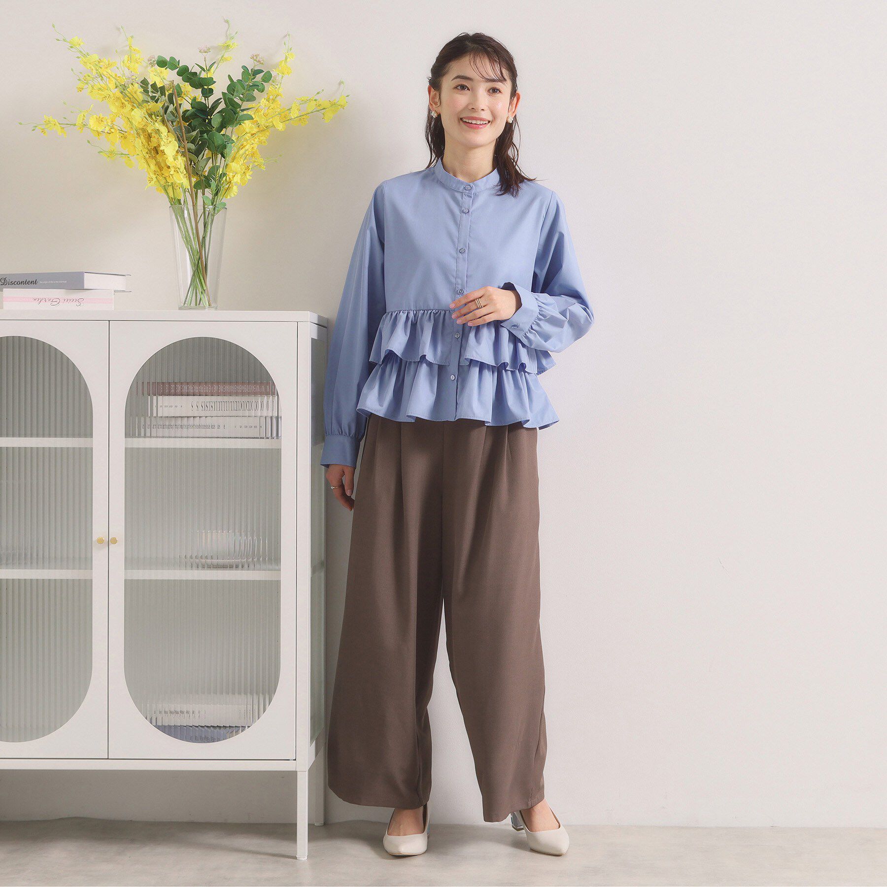 ITS&rsquo;DEMO「【洗濯機OK】ティアードフリルブラウス」|シャツ・ブラウス|