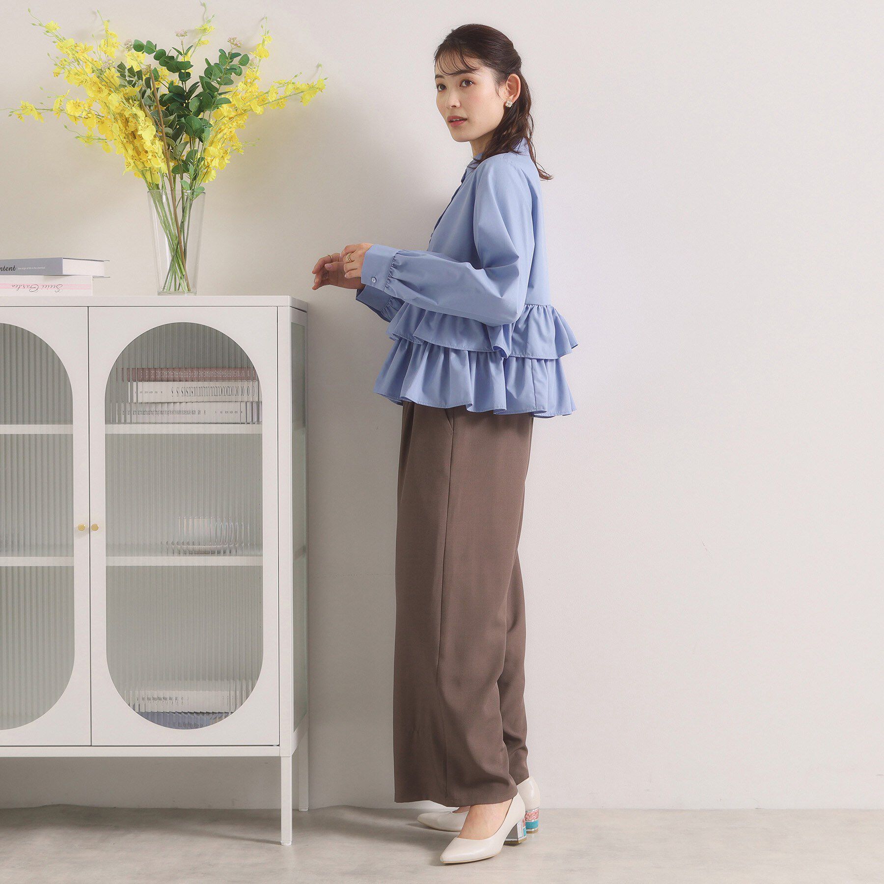 ITS&rsquo;DEMO「【洗濯機OK】ティアードフリルブラウス」|シャツ・ブラウス|