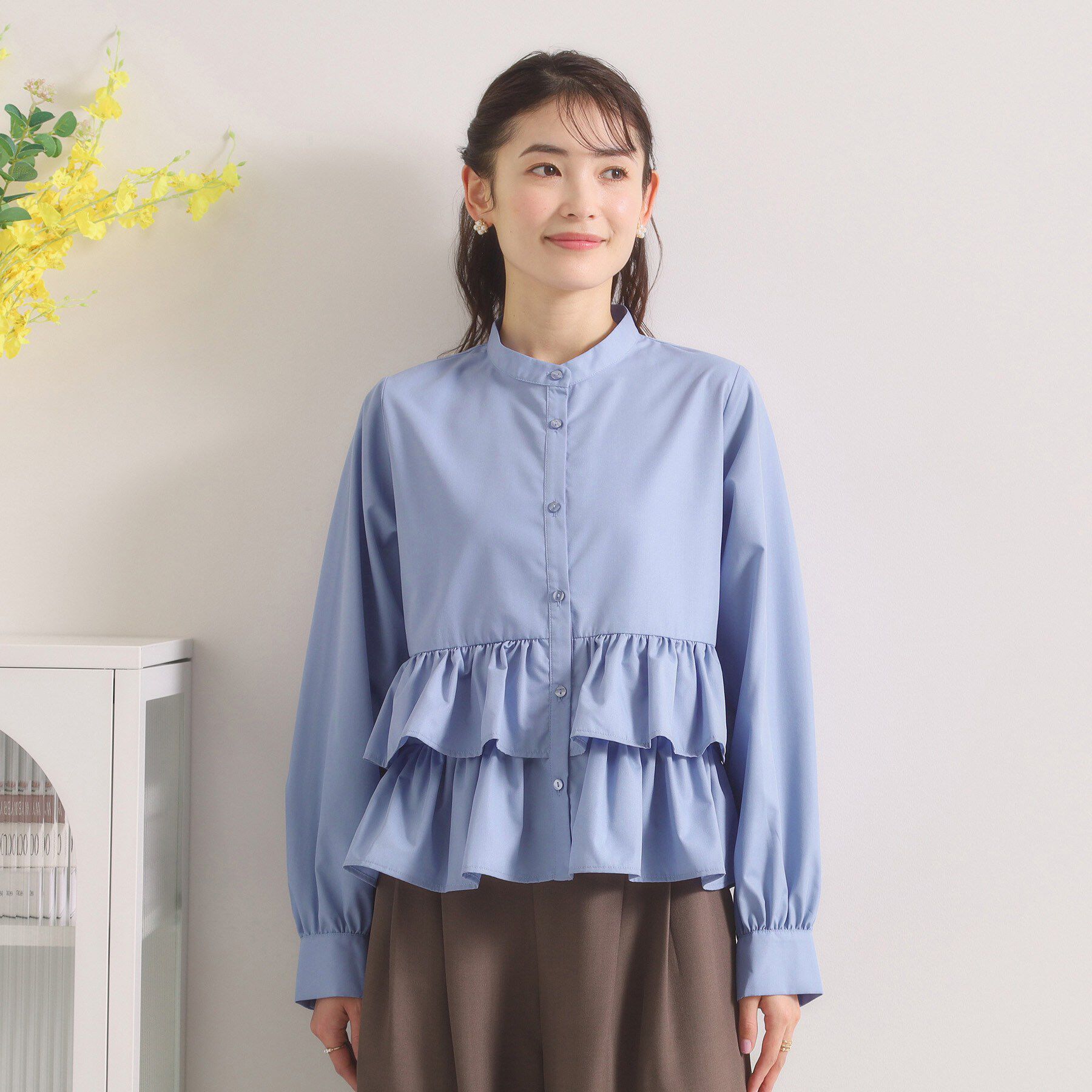ITS&rsquo;DEMO「【洗濯機OK】ティアードフリルブラウス」|シャツ・ブラウス|
