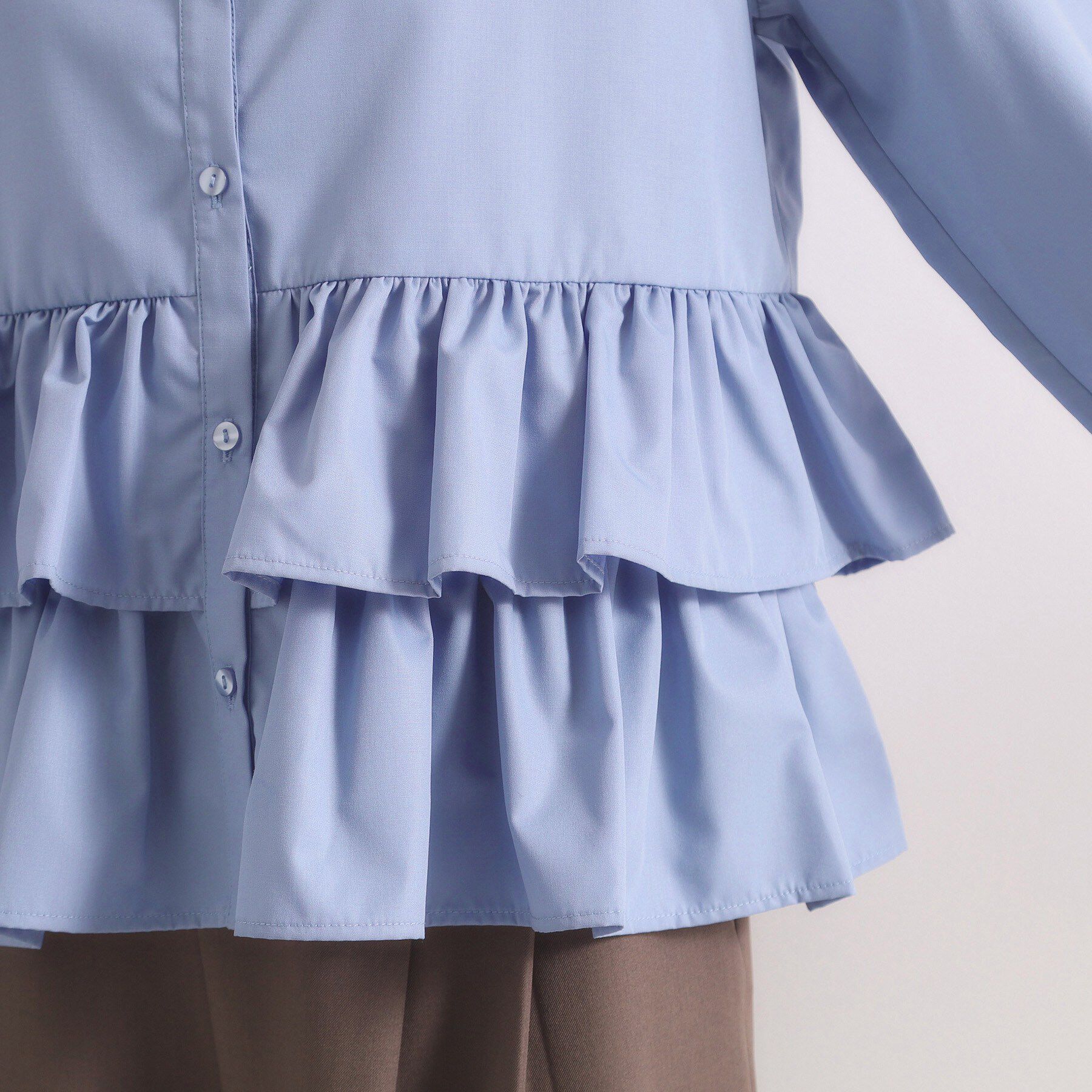 ITS&rsquo;DEMO「【洗濯機OK】ティアードフリルブラウス」|シャツ・ブラウス|