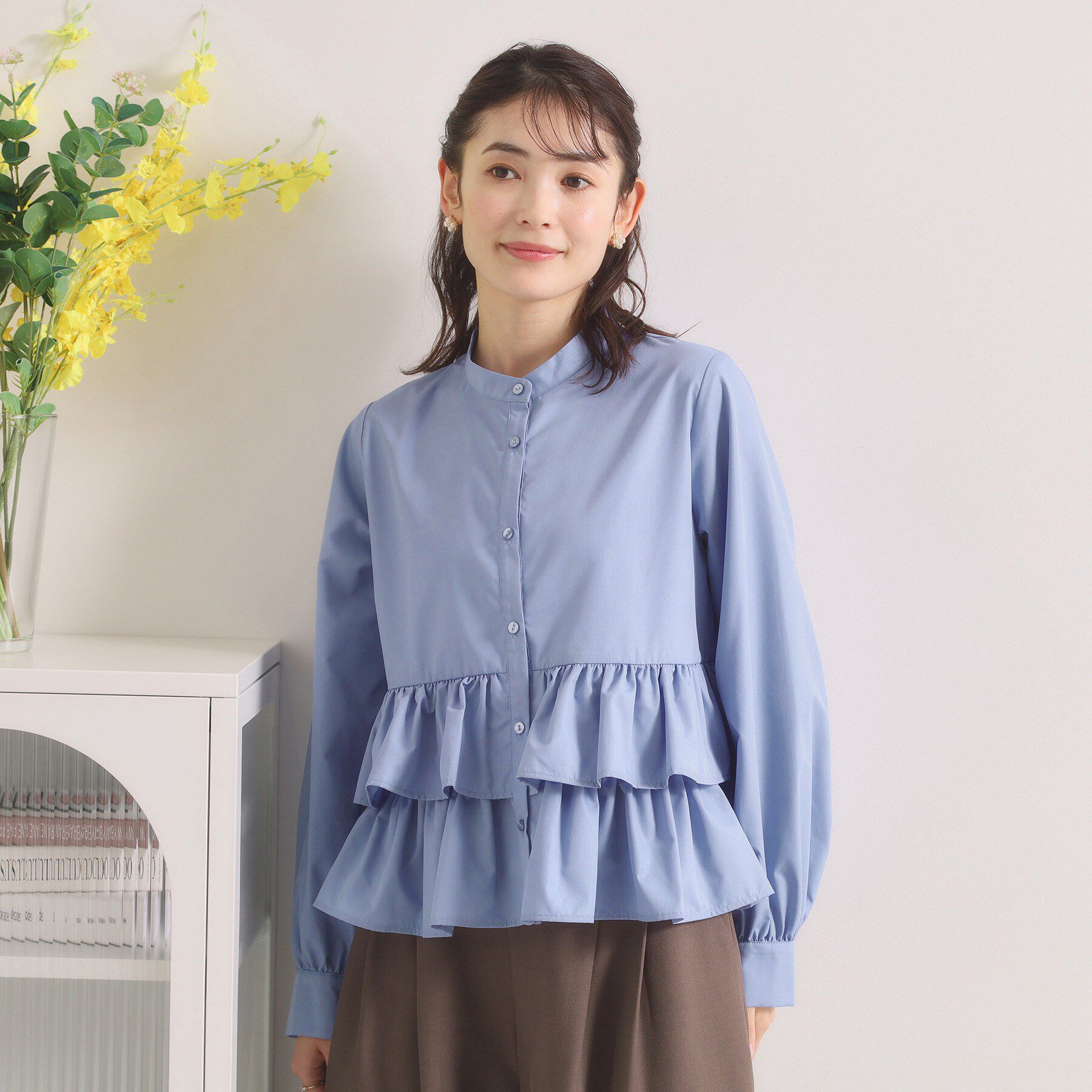 ITS&rsquo;DEMO「【洗濯機OK】ティアードフリルブラウス」|シャツ・ブラウス|