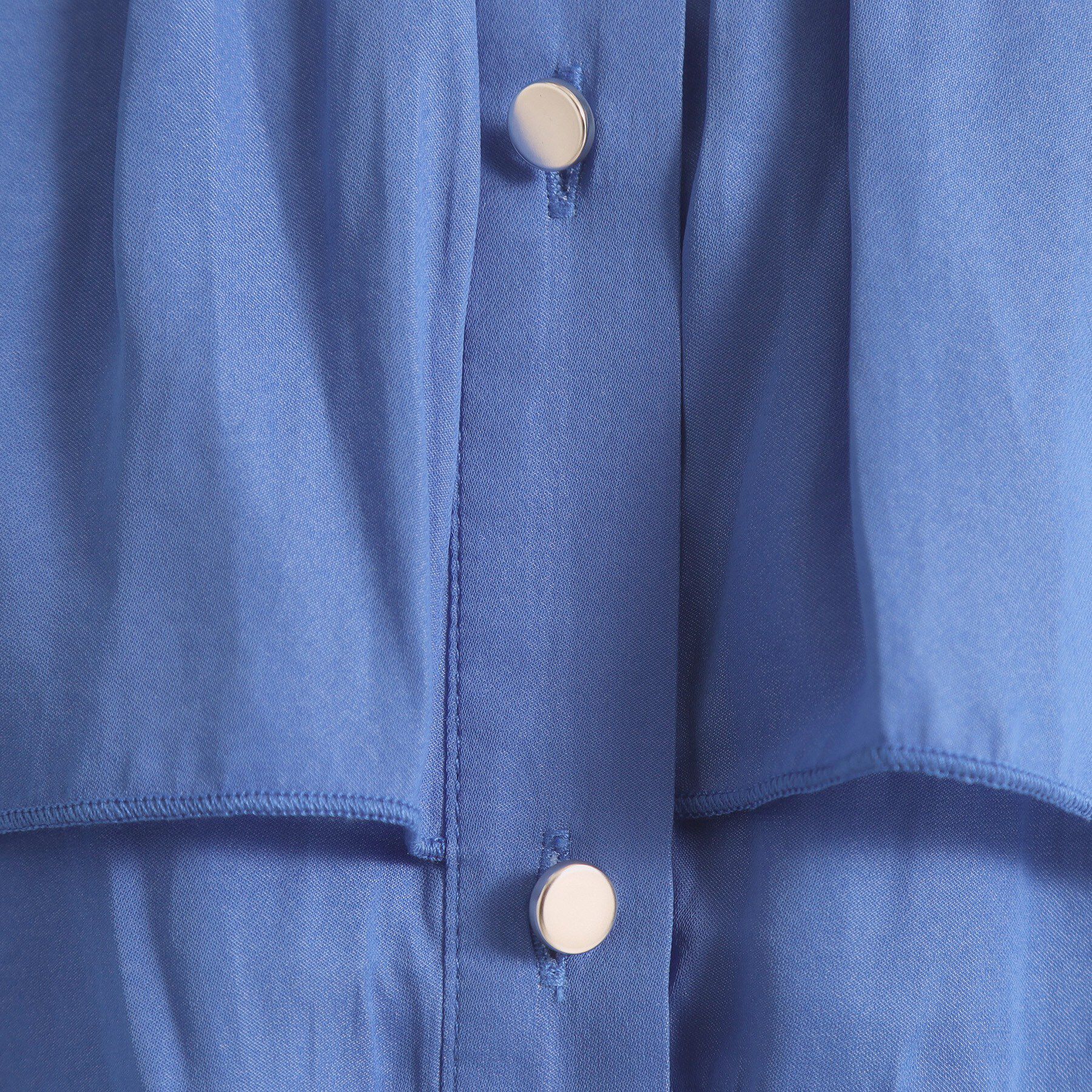 ITS&rsquo;DEMO「【手洗い可】サテンティアードブラウス」|シャツ・ブラウス|