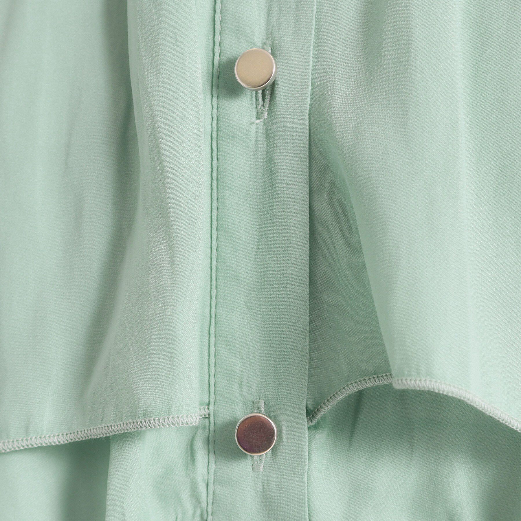 ITS&rsquo;DEMO「【手洗い可】サテンティアードブラウス」|シャツ・ブラウス|