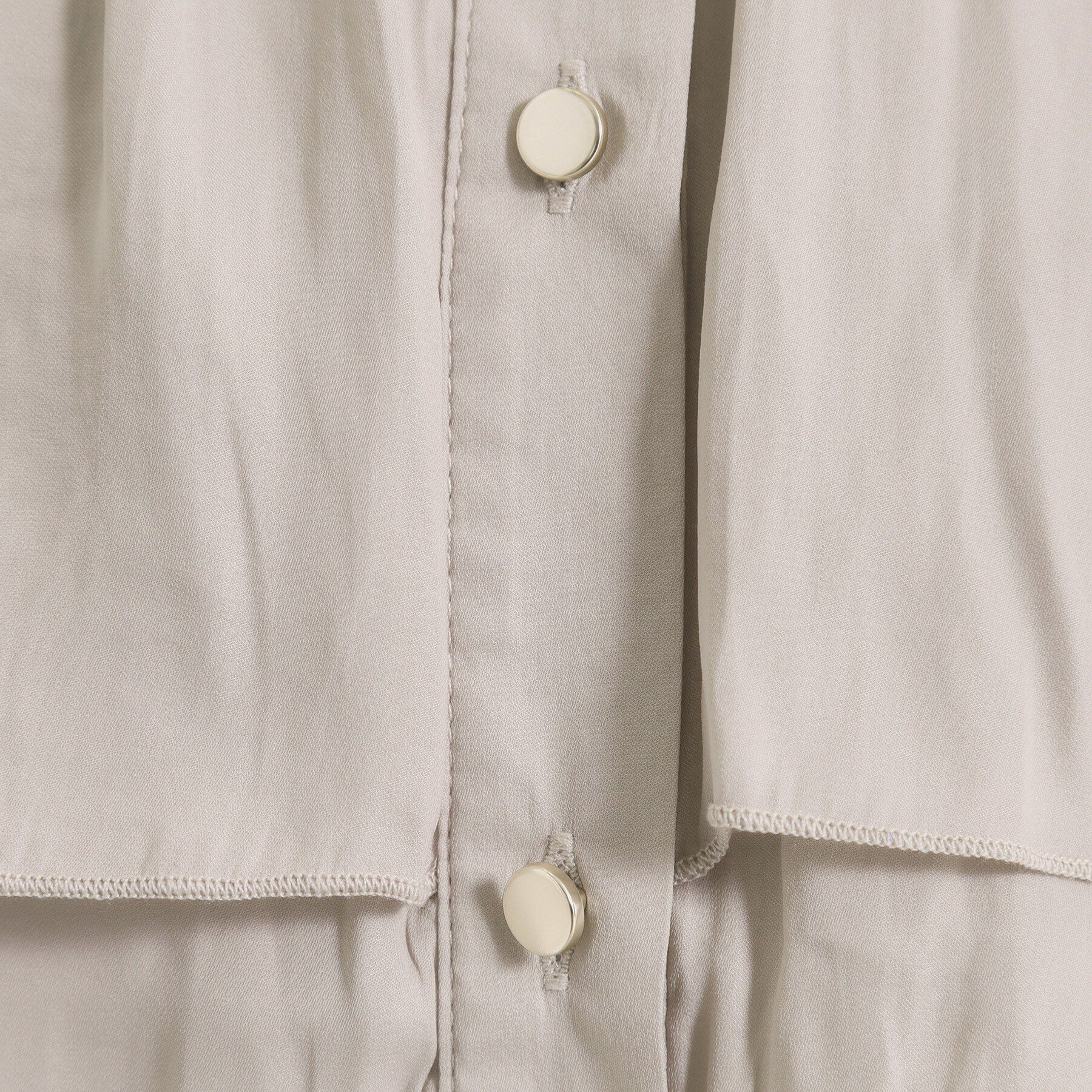 ITS&rsquo;DEMO「【手洗い可】サテンティアードブラウス」|シャツ・ブラウス|