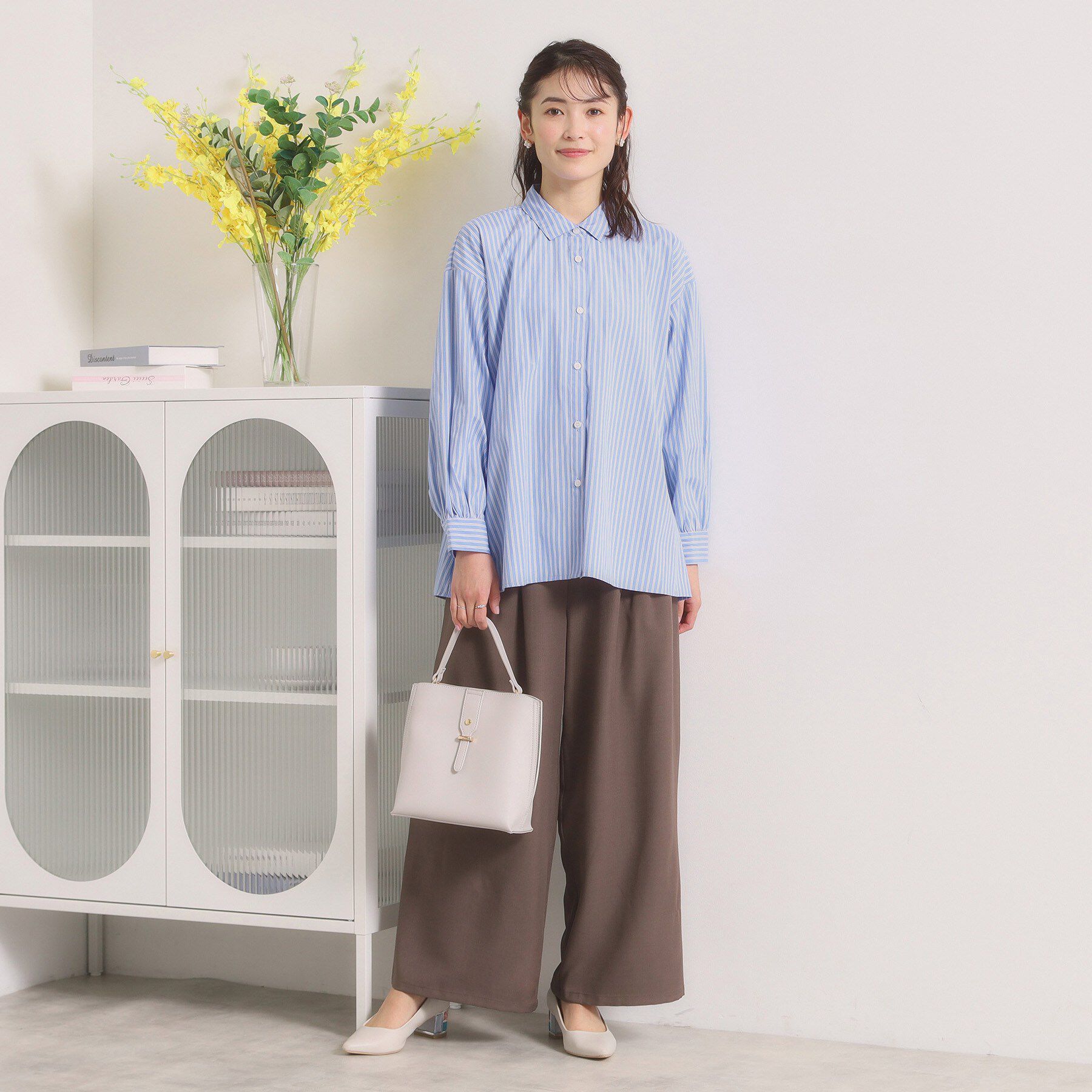 ITS&rsquo;DEMO「【手洗い可】バックギャザーブラウス」|シャツ・ブラウス|