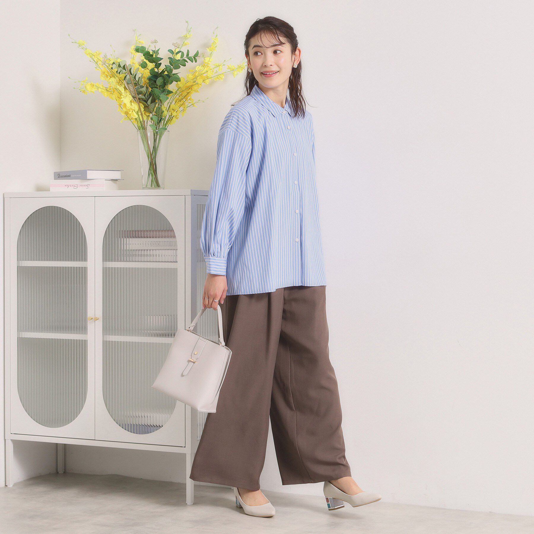 ITS&rsquo;DEMO「【手洗い可】バックギャザーブラウス」|シャツ・ブラウス|