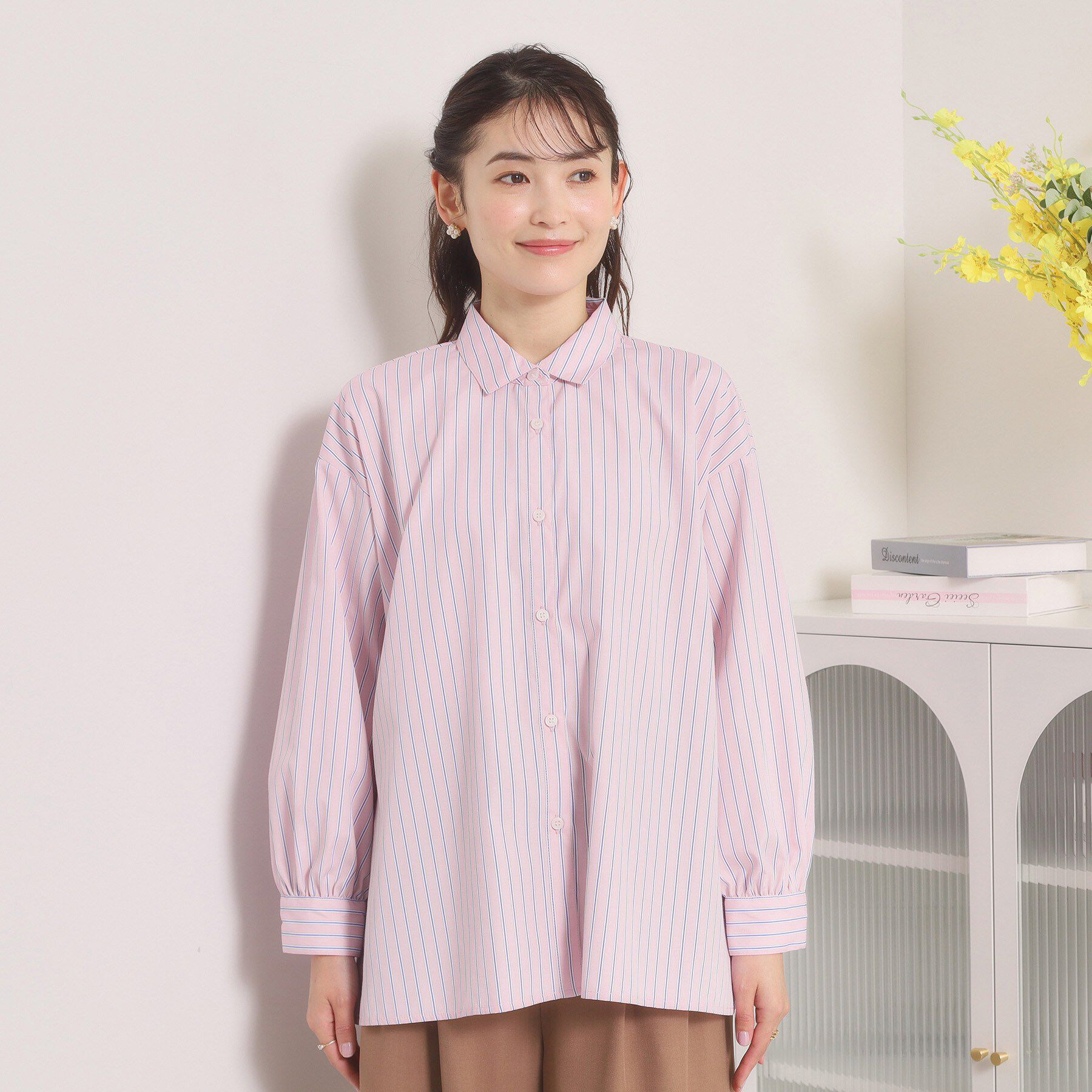 ITS&rsquo;DEMO「【手洗い可】バックギャザーブラウス」|シャツ・ブラウス|