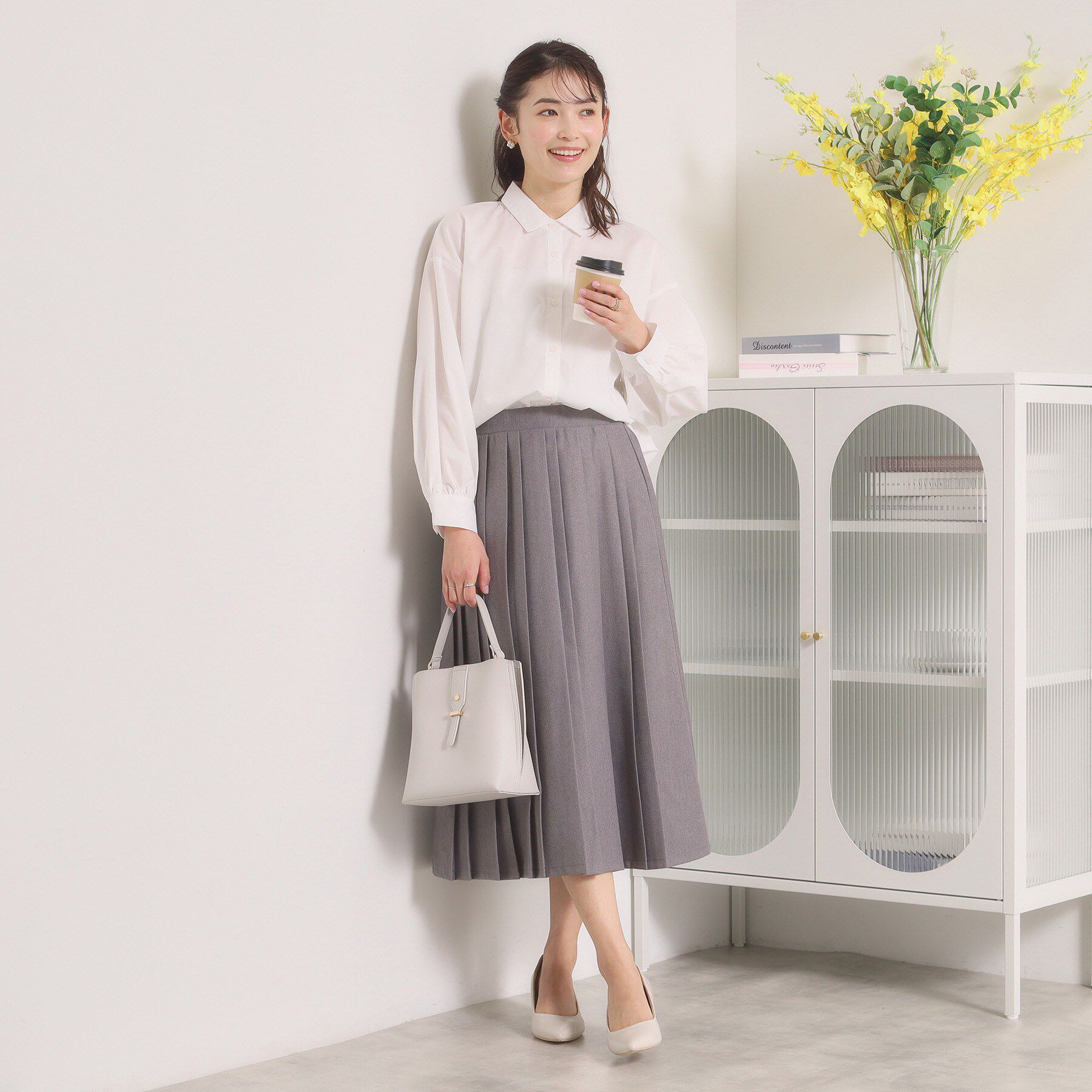 ITS&rsquo;DEMO「【手洗い可】バックギャザーブラウス」|シャツ・ブラウス|