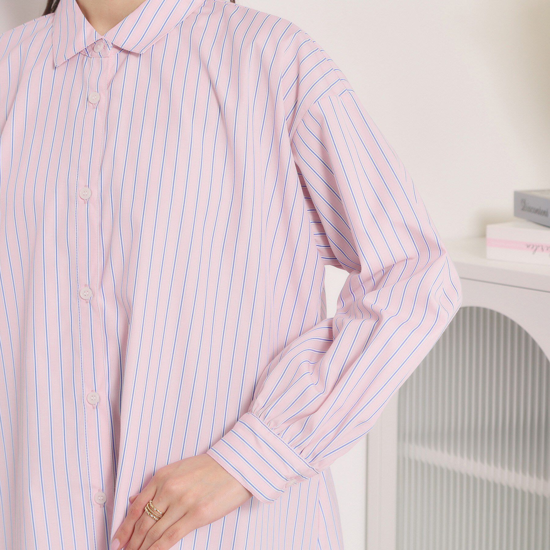 ITS&rsquo;DEMO「【手洗い可】バックギャザーブラウス」|シャツ・ブラウス|