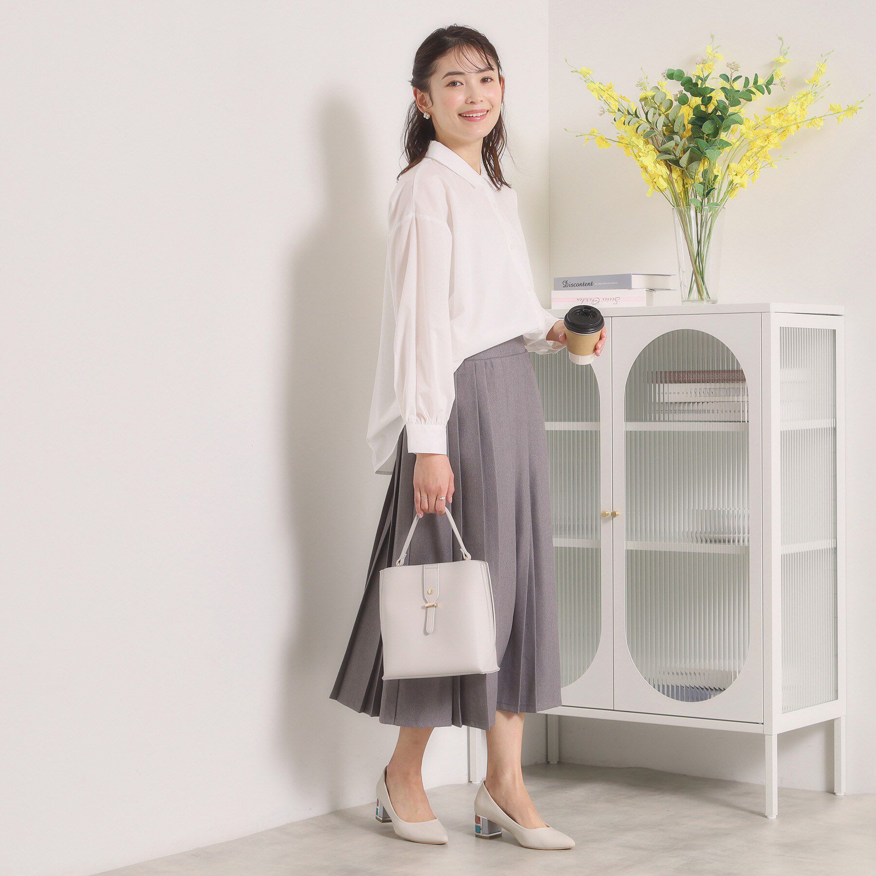 ITS&rsquo;DEMO「【手洗い可】バックギャザーブラウス」|シャツ・ブラウス|