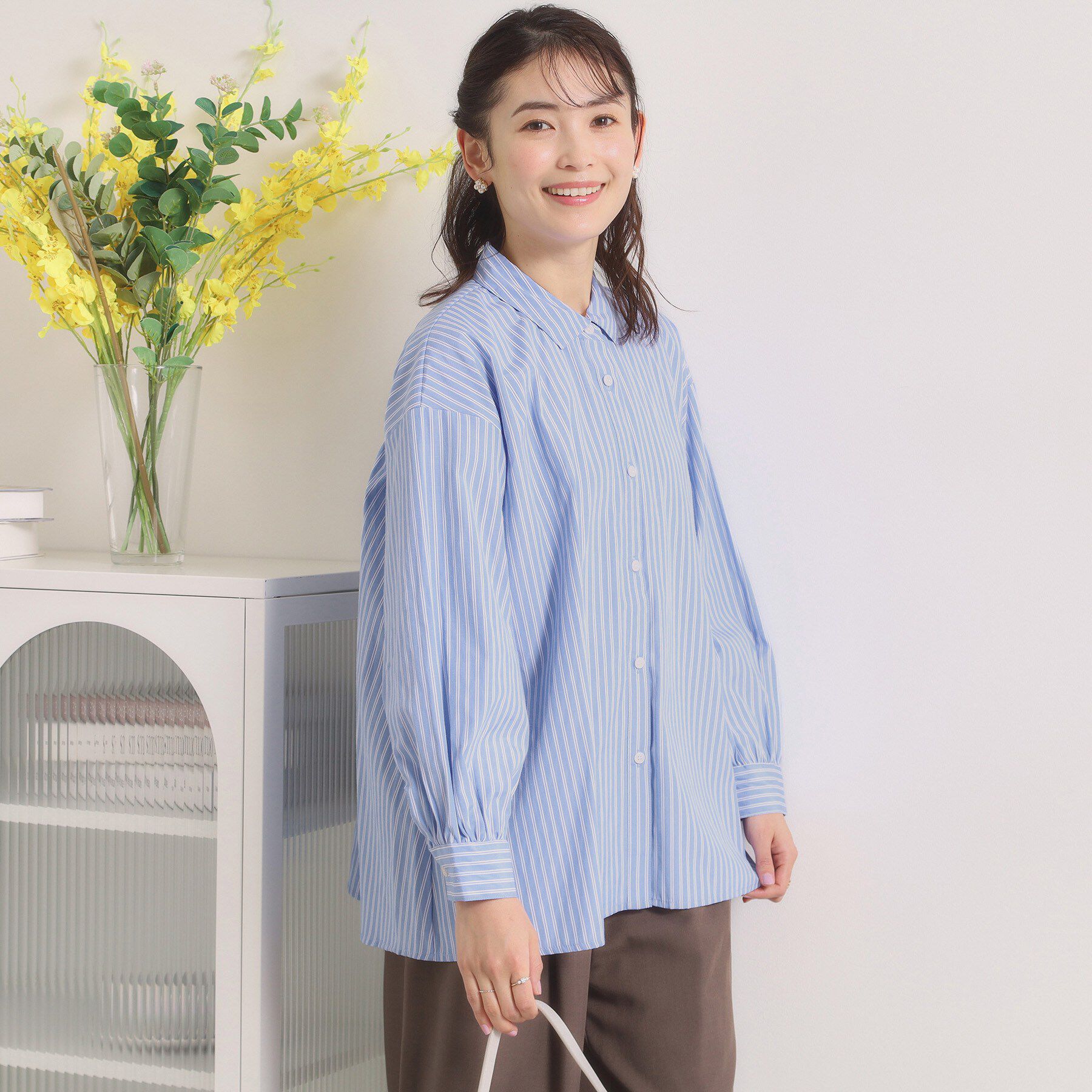 ITS&rsquo;DEMO「【手洗い可】バックギャザーブラウス」|シャツ・ブラウス|