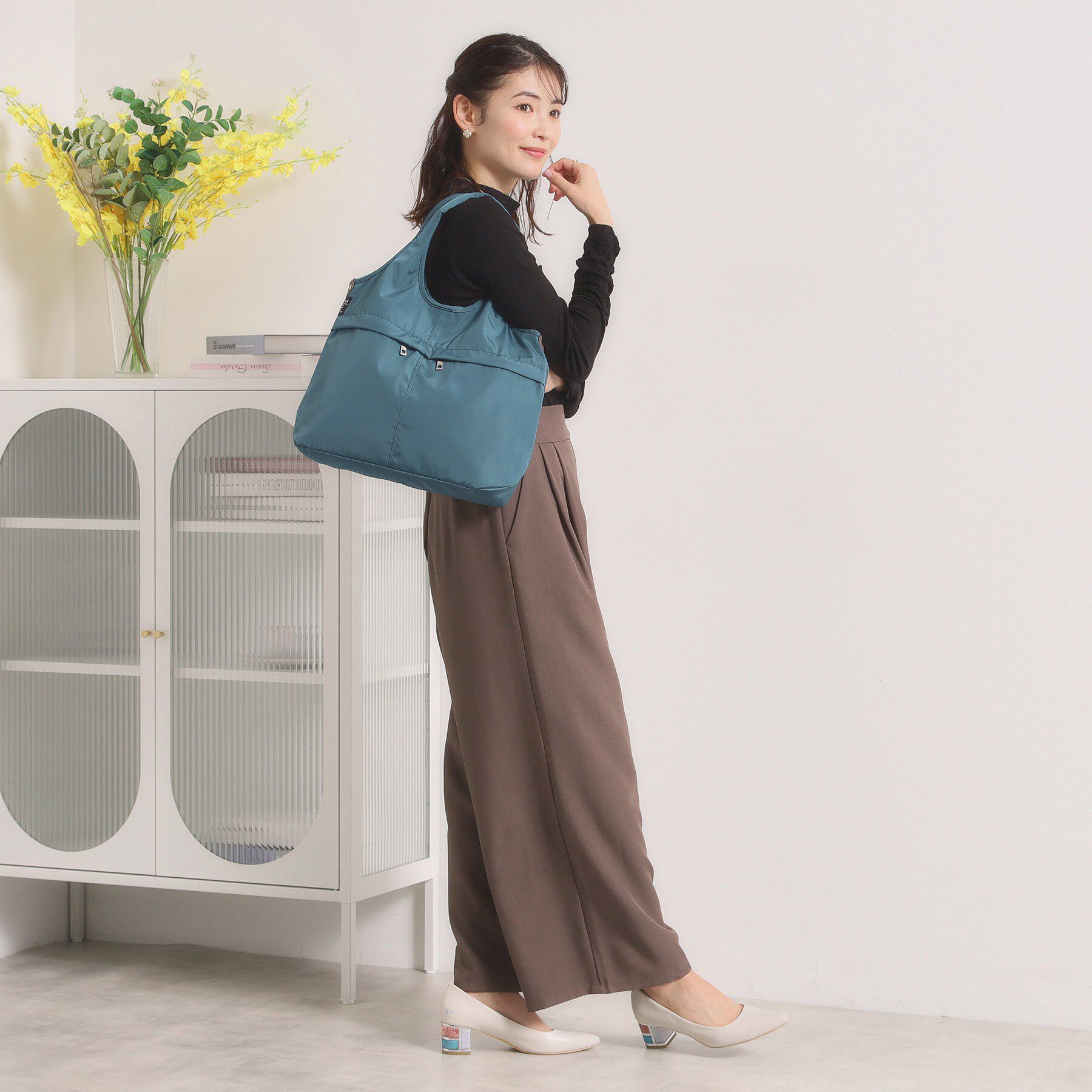 ITS&rsquo;DEMO「【防花粉／全6色】高密度バルーン10ポケットトート」|トートバッグ|